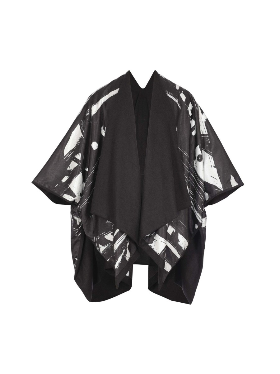 Clothing diarrablu | Reversible Amy Ben Poncho - Suto Black