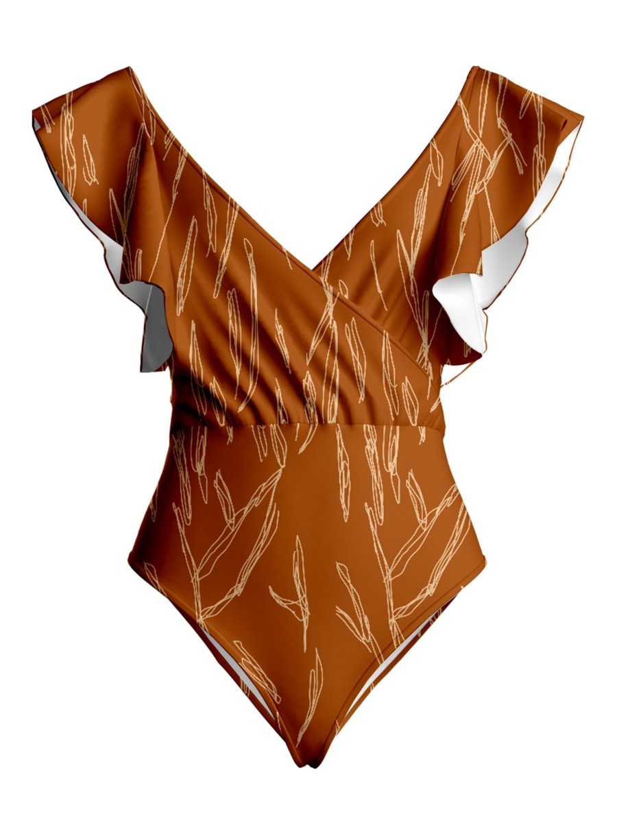 Clothing diarrablu | Nabu Swimsuit - Scribble Rust