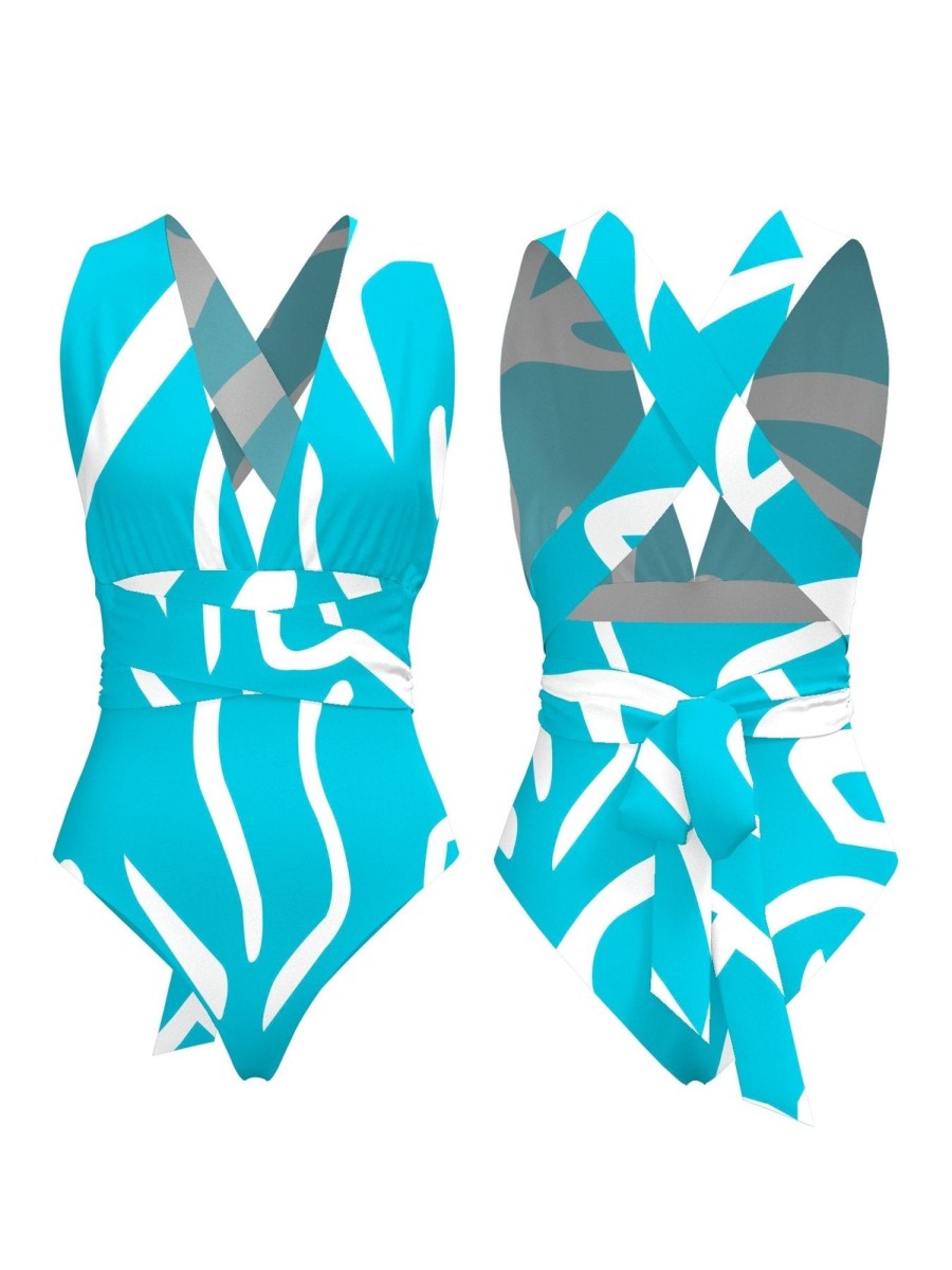 Clothing diarrablu | Infinity Swimsuit - Swirl Blu