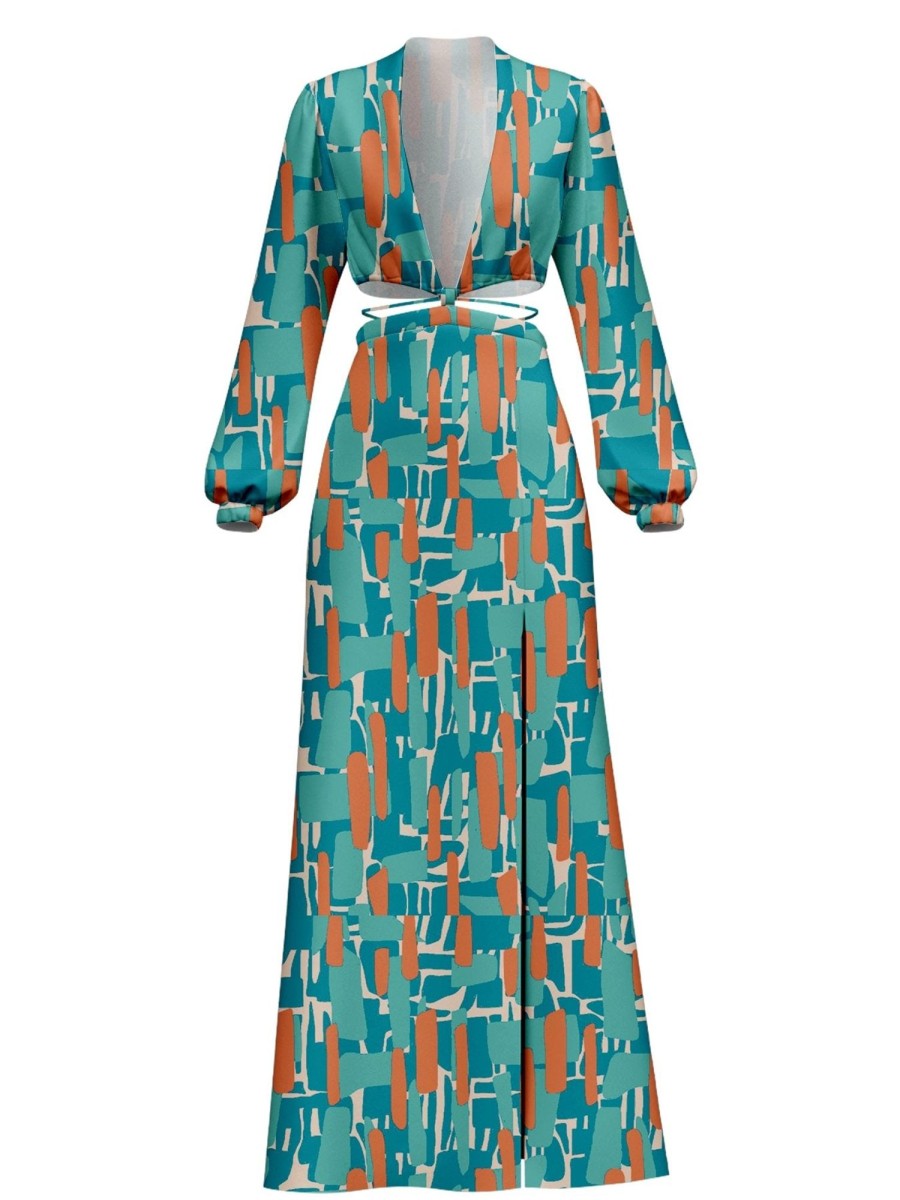 Clothing diarrablu | Amal Dress - Atoll Blu