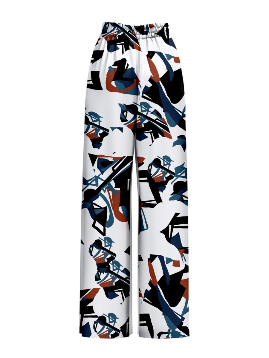 Clothing diarrablu | Leer Pants - Ndar White