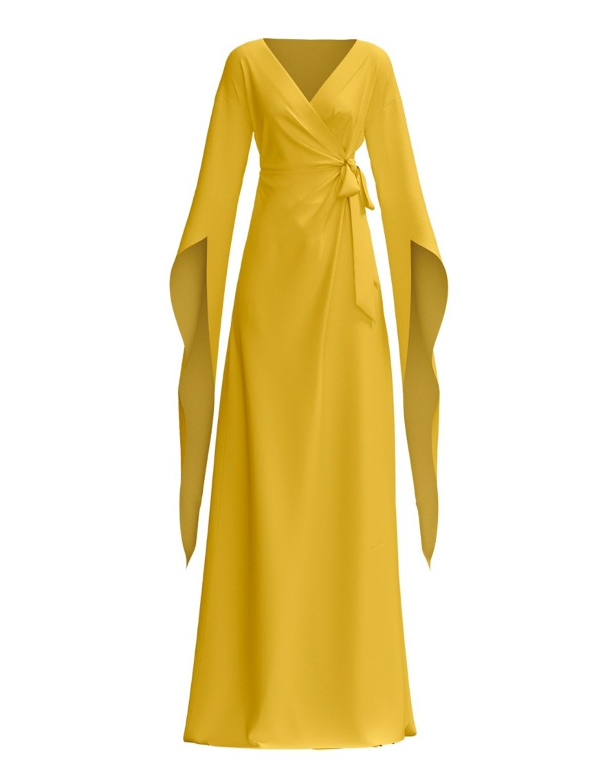 Clothing diarrablu | Sustainable Maya Dress - Solid Mustard