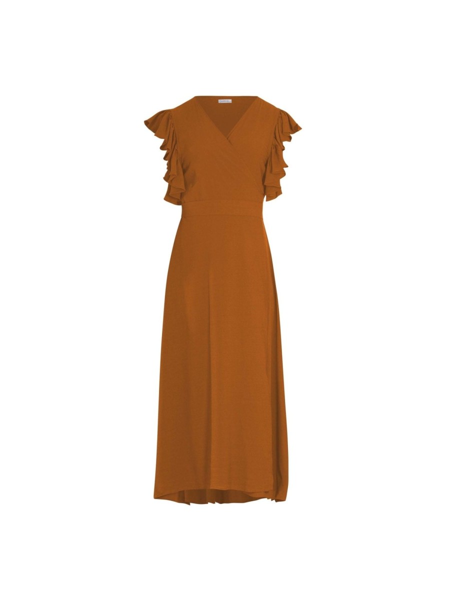 Clothing diarrablu | Sustainable Rukia Dress - Solid Rust