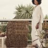 Clothing diarrablu | Sustainable Daba Caftan - Solid Blanc