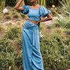 Clothing diarrablu | Sustainable Seur Skirt - Solid Teal