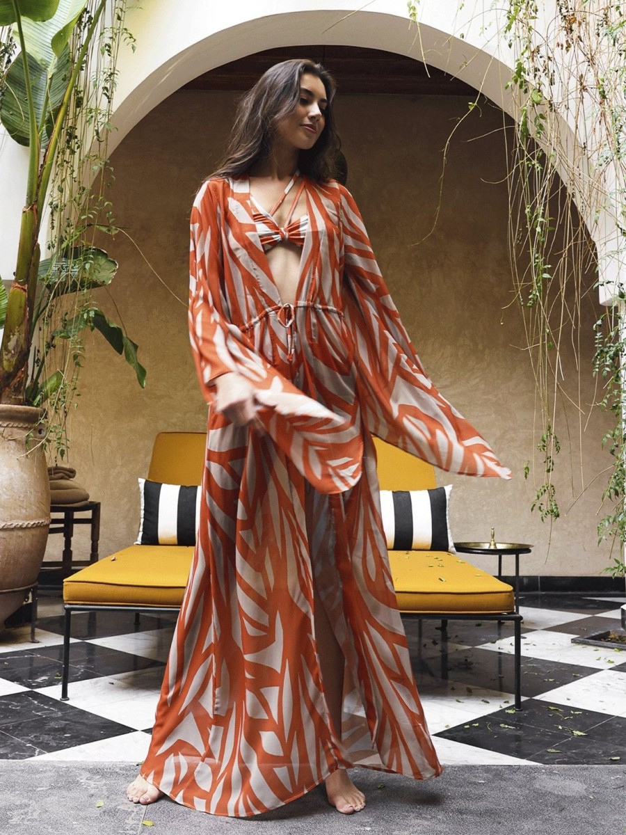 Clothing diarrablu | Sirene Kimono - Bela Orange