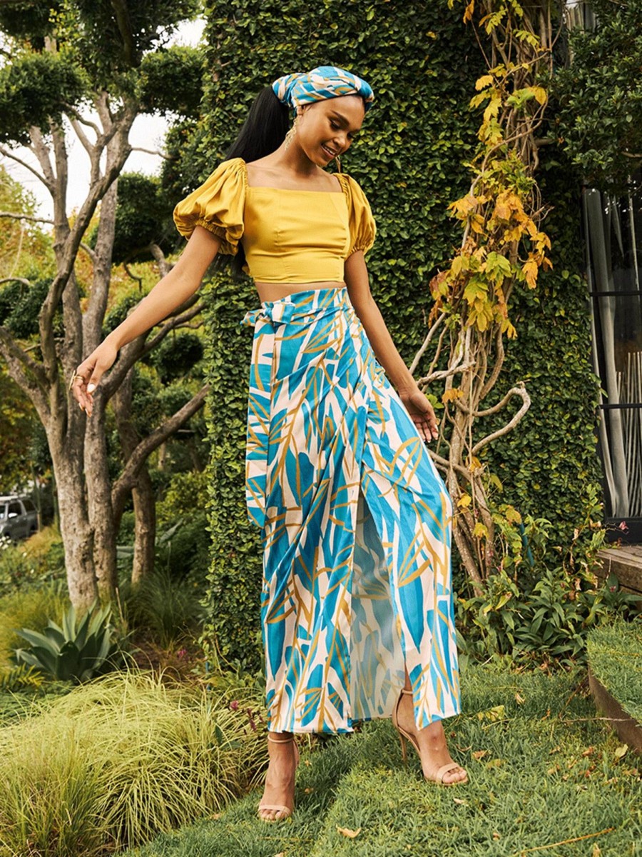 Clothing diarrablu | Seur Skirt - Blossom Teal