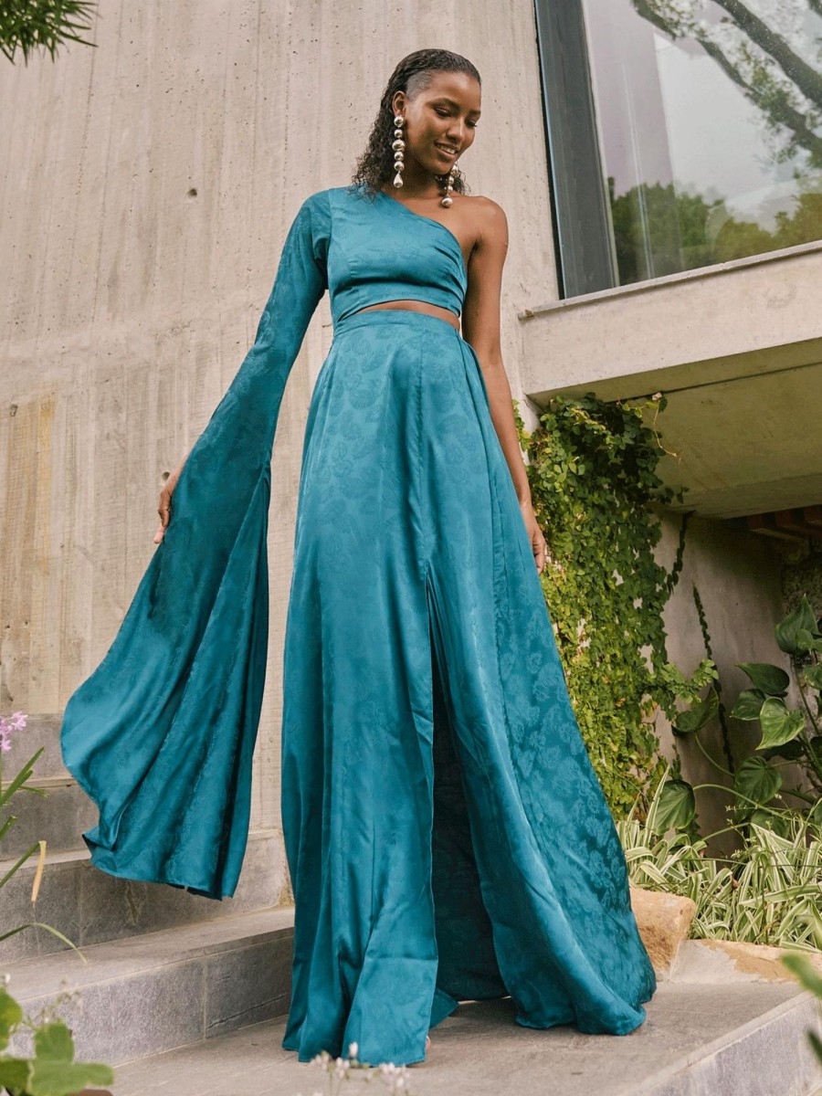 Clothing diarrablu | Eden Dress - Zeen Teal