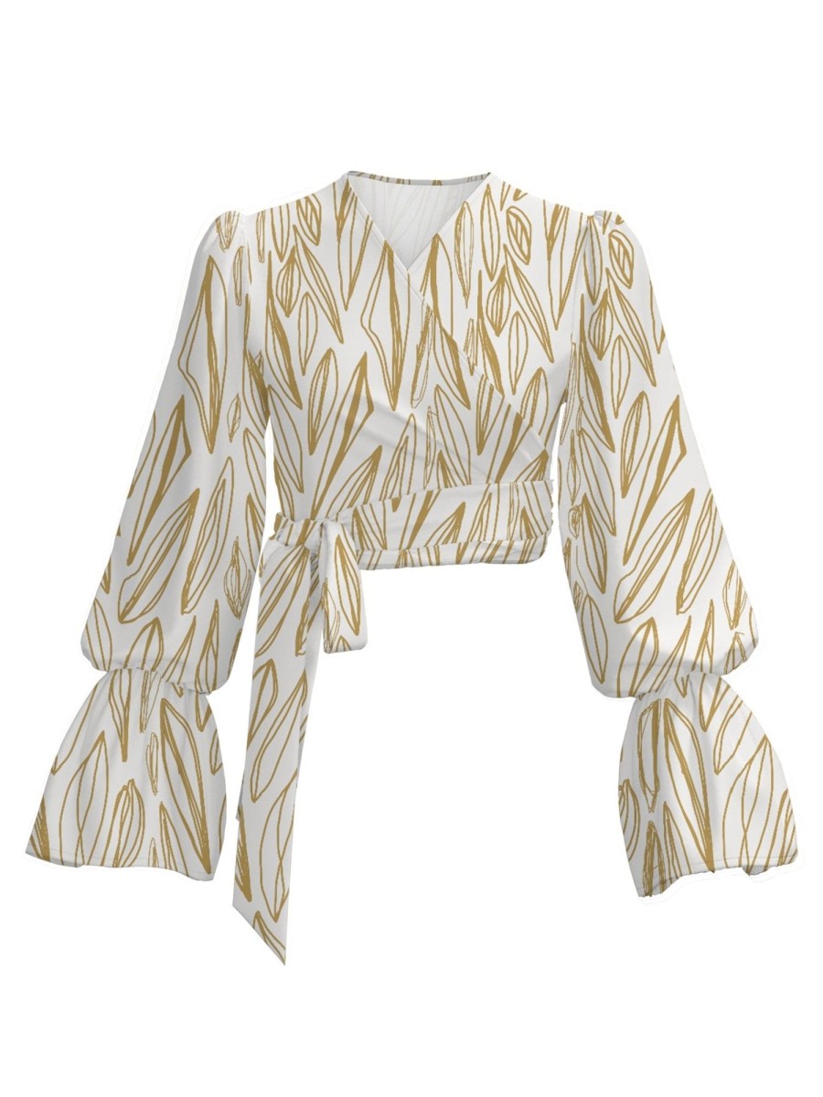 Clothing diarrablu | Aja Top - Fiore Gold