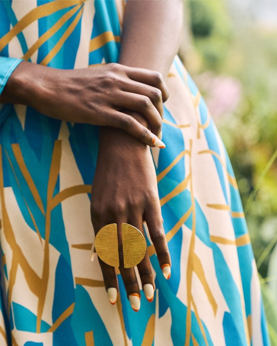 Accessories diarrablu | Luna Ring - Upcycled Brass