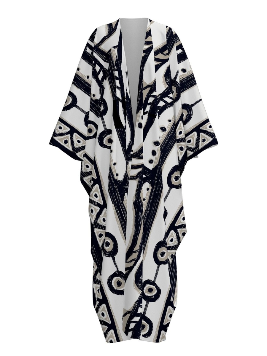 Clothing diarrablu | Boubou Kimono - Sini White