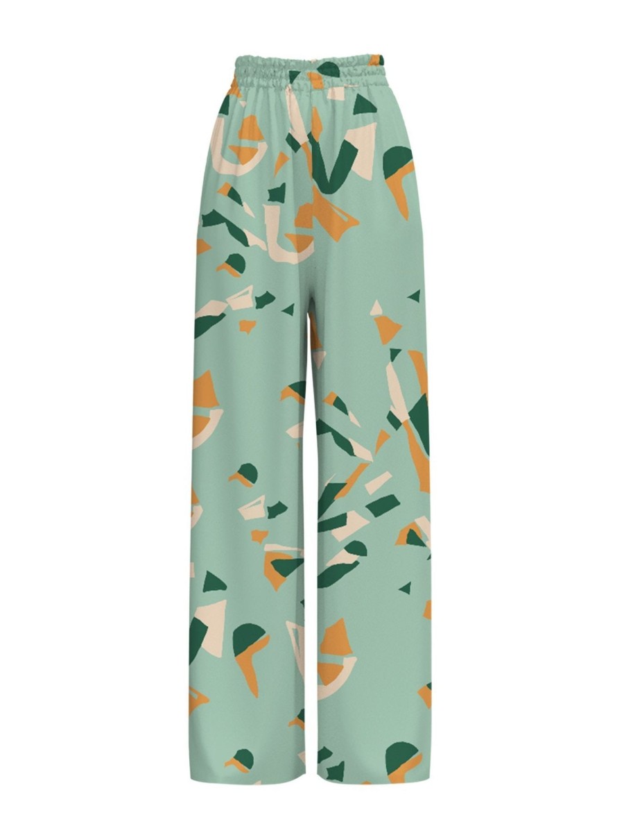 Clothing diarrablu | Leer Pants - Saly Vert