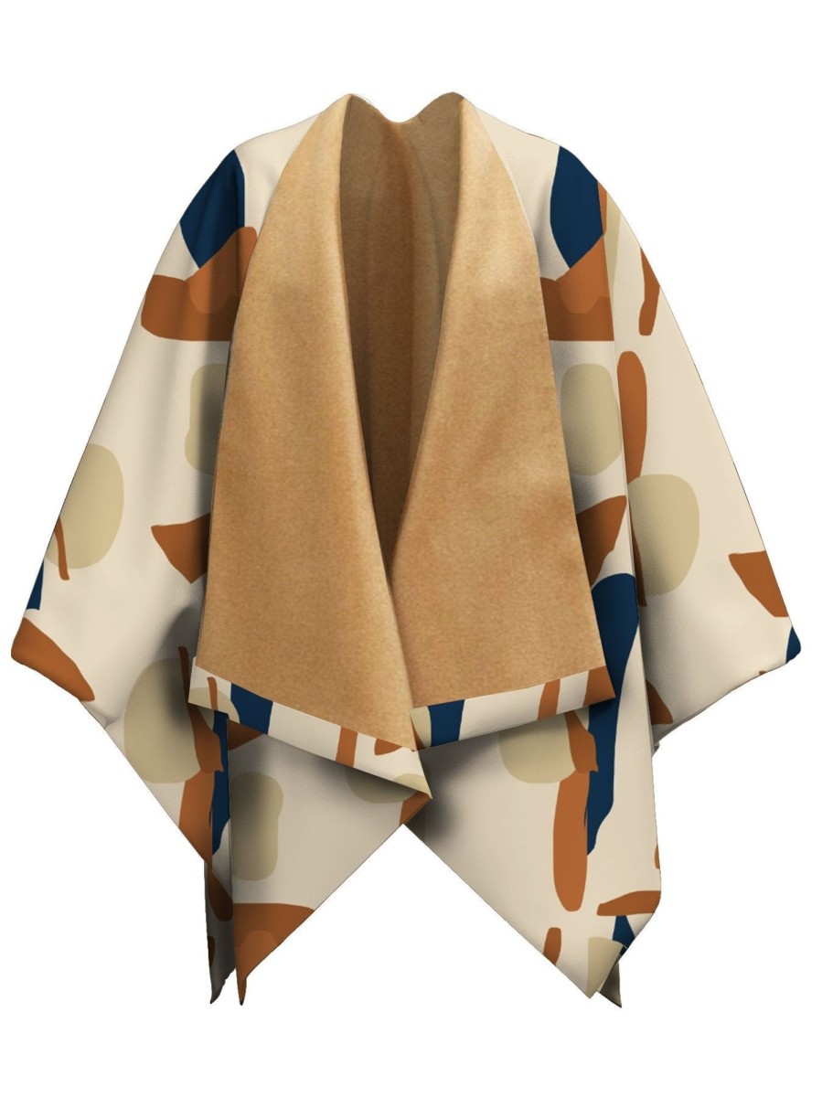 Clothing diarrablu | Reversible Amy Ben Poncho - Tilo Cream