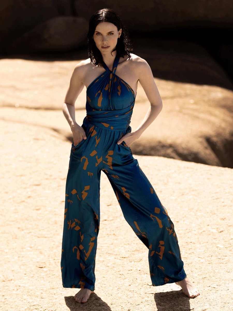 Clothing diarrablu | Umy Jumpsuit - Yraf Blue