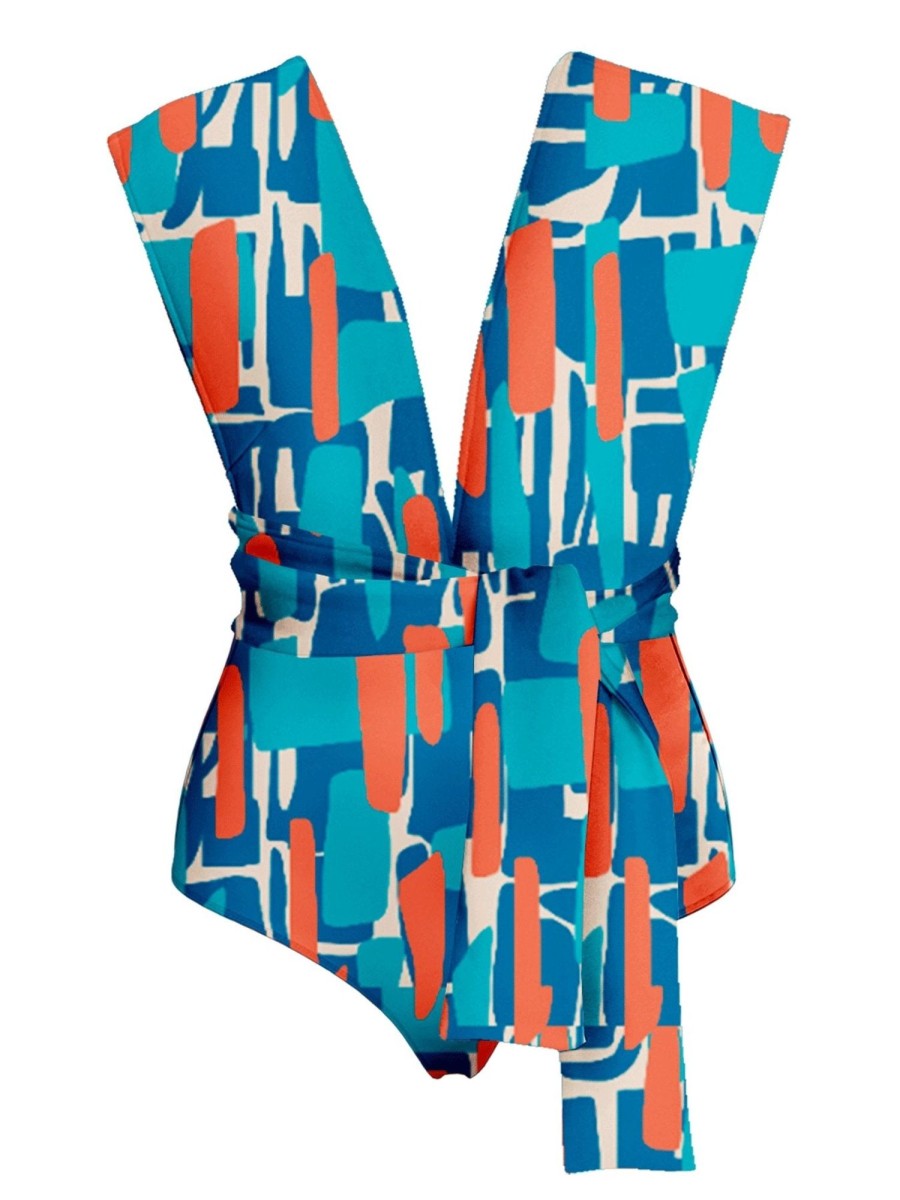 Clothing diarrablu | Infinity Swimsuit - Atoll Blu