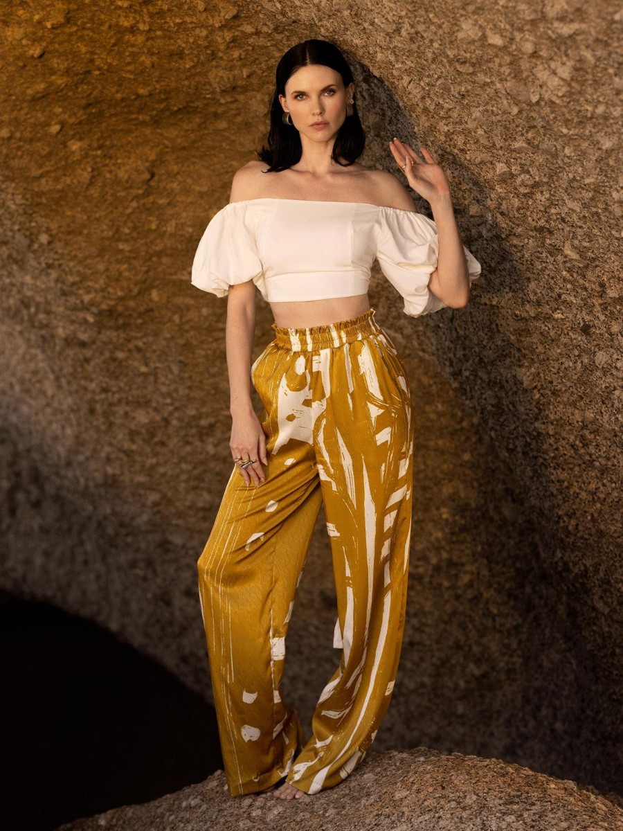 Clothing diarrablu | Leer Pants - Suto Gold