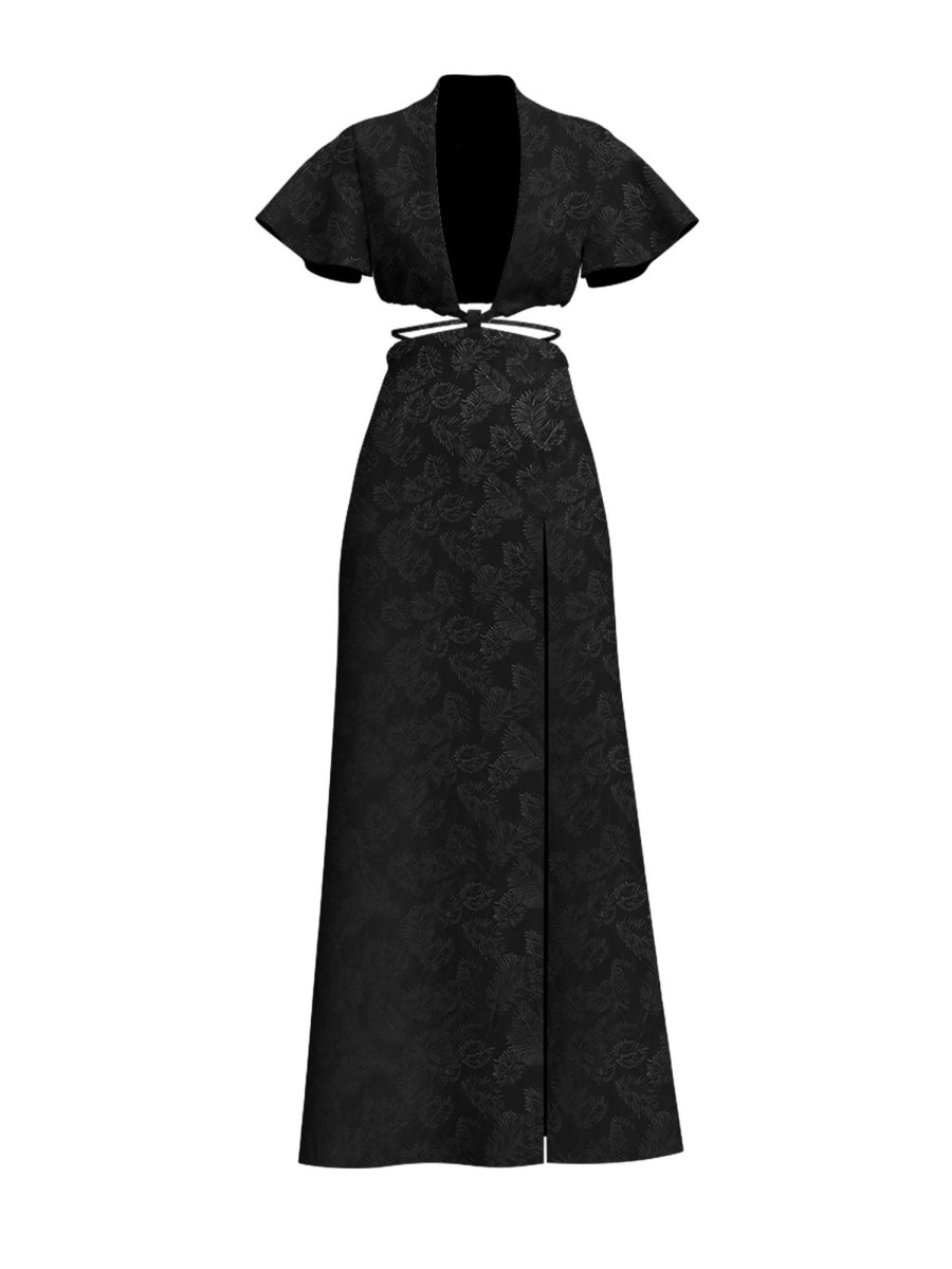 Clothing diarrablu | Anjali Dress - Zeen Noir