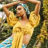 Clothing diarrablu | Sustainable Zany Top - Solid Mustard