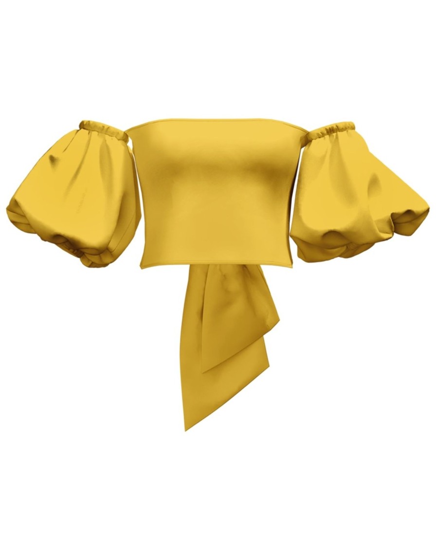 Clothing diarrablu | Sustainable Zany Top - Solid Mustard