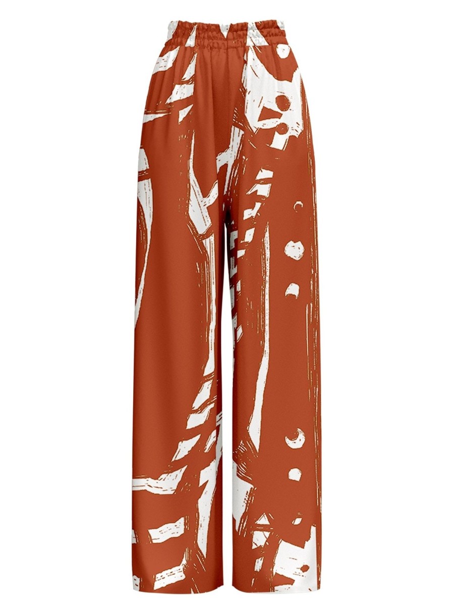 Clothing diarrablu | Leer Pants - Suto Rust