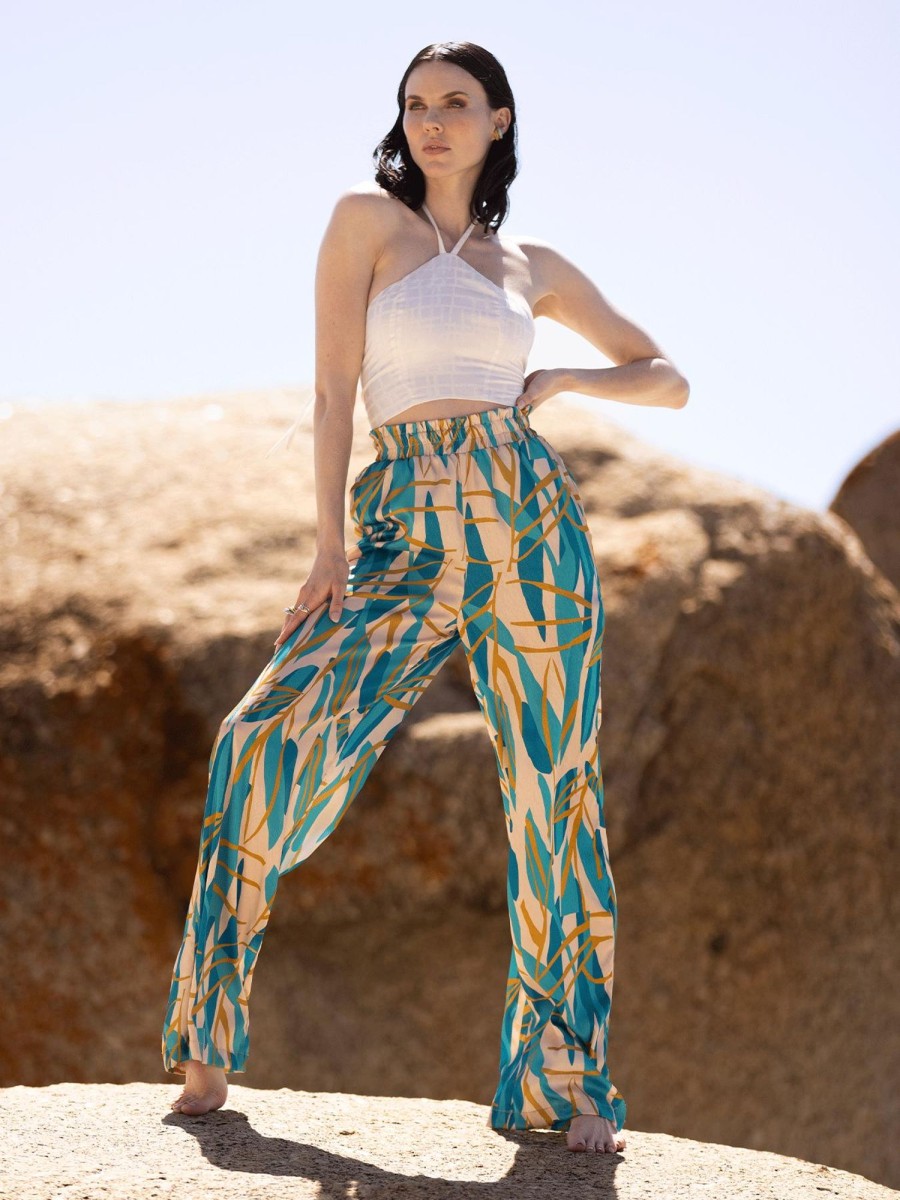 Clothing diarrablu | Leer Pants - Blossom Teal