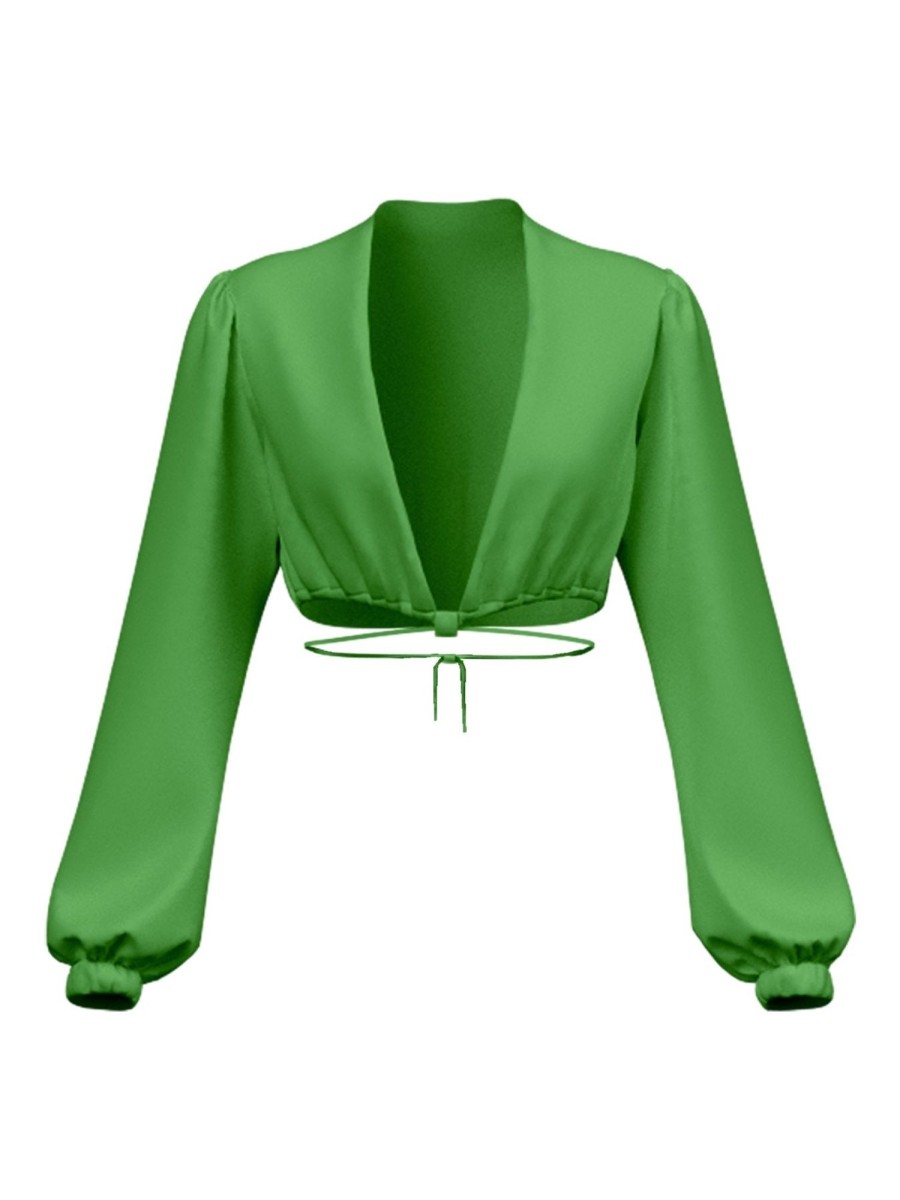 Clothing diarrablu | Lama Top - Palms Vert