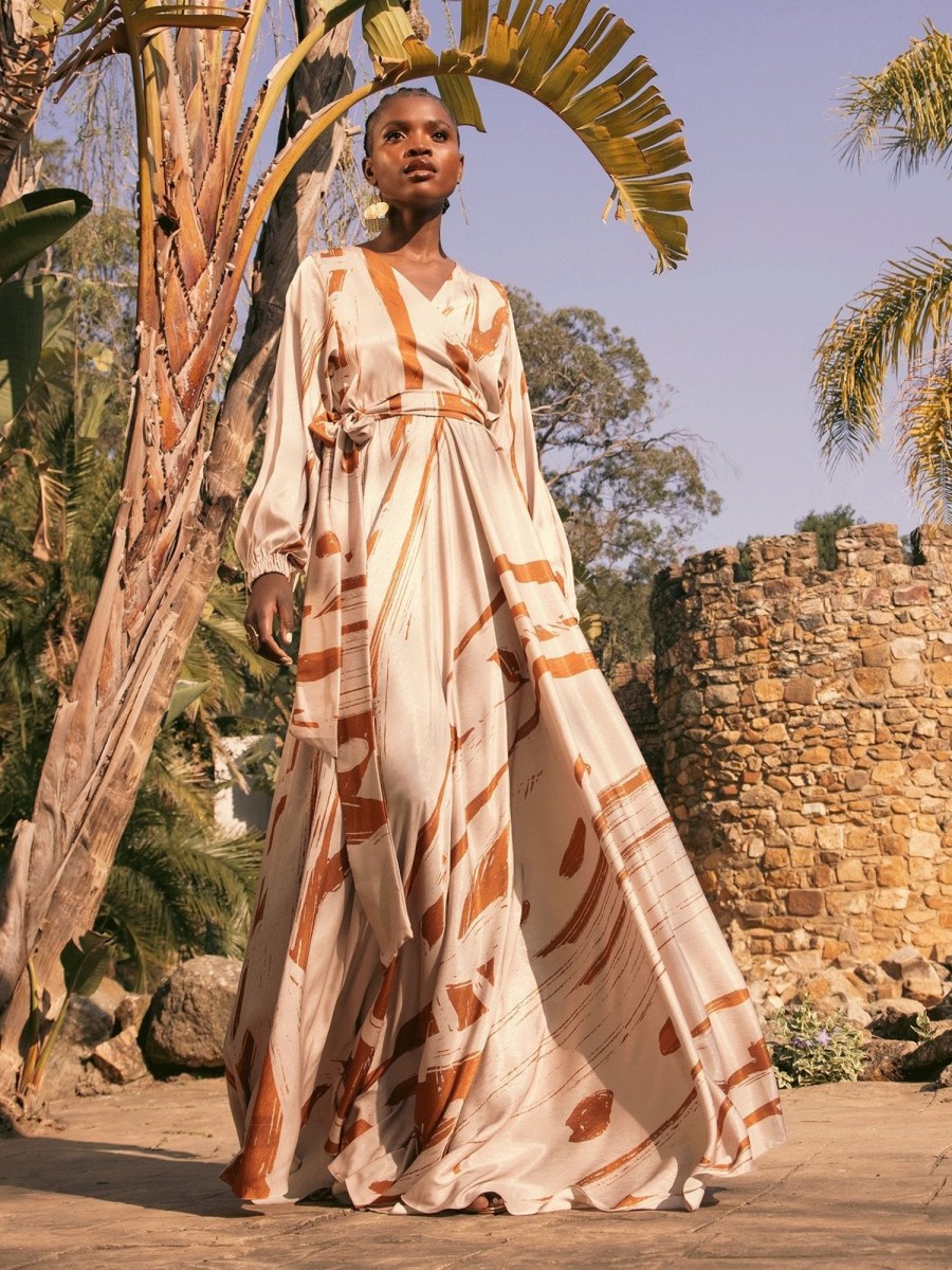 Clothing diarrablu | Marieme Dress - Garden Cream