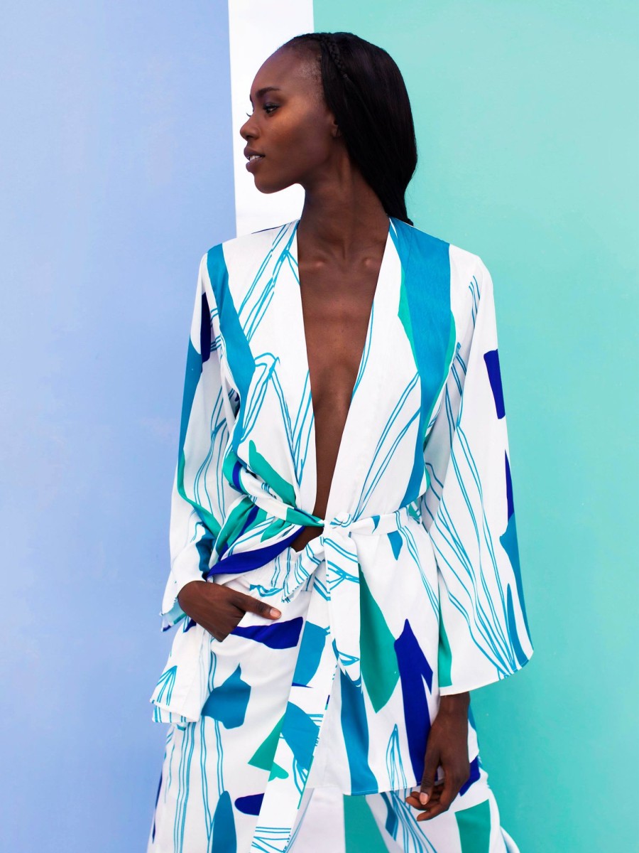 Clothing diarrablu | Mini Kimono - Costa Blu