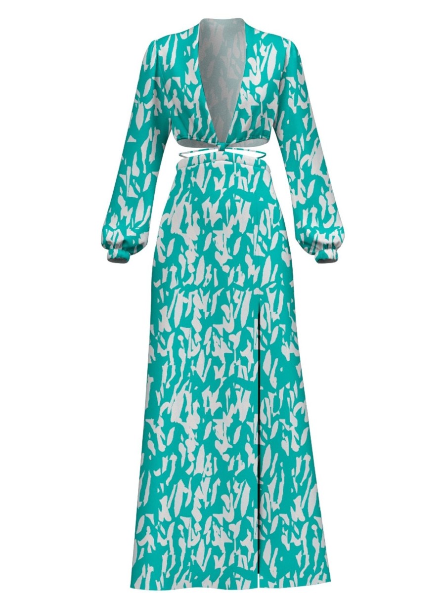 Clothing diarrablu | Amal Dress - Playa Aqua