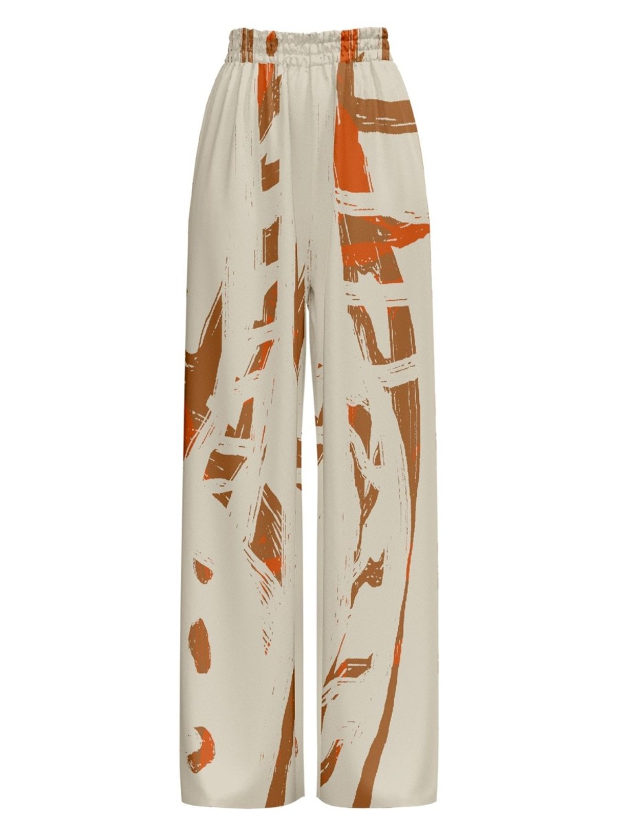 Clothing diarrablu | Leer Pants - Garden Cream