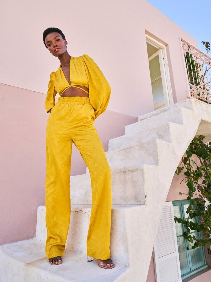 Clothing diarrablu | Leer Pants - Zeen Mustard