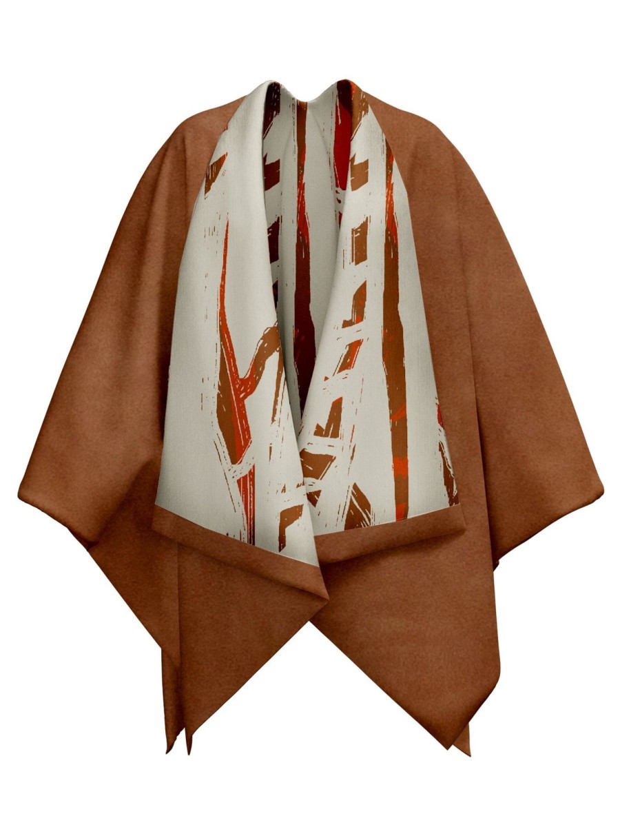 Clothing diarrablu | Reversible Amy Ben Poncho - Garden Cream