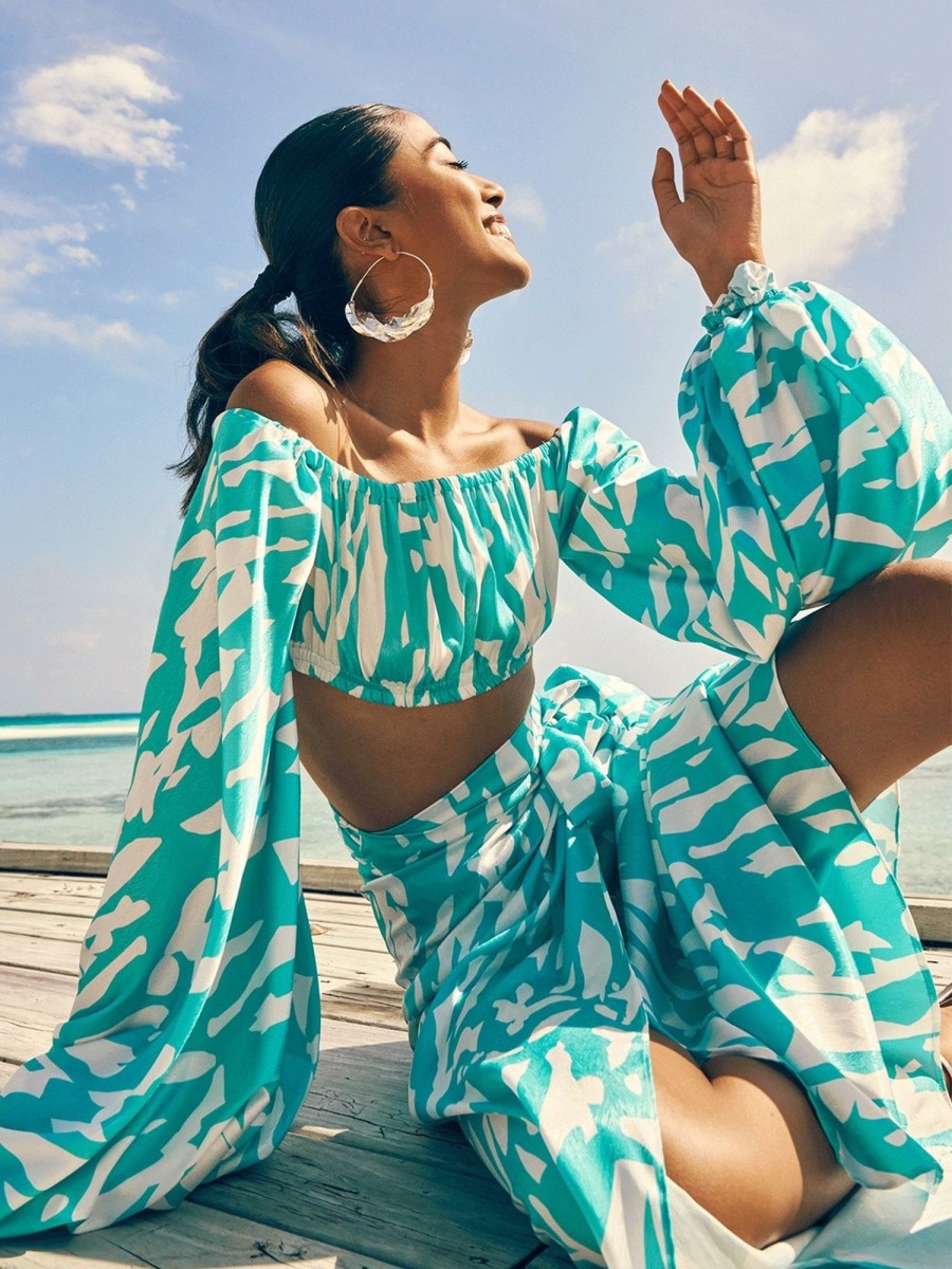 Clothing diarrablu | Naka Top - Playa Aqua