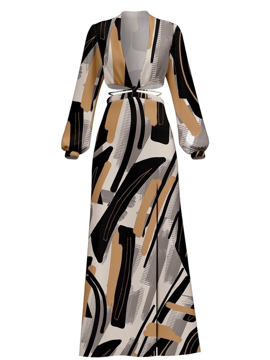 Clothing diarrablu | Amal Dress - Abstract Noir