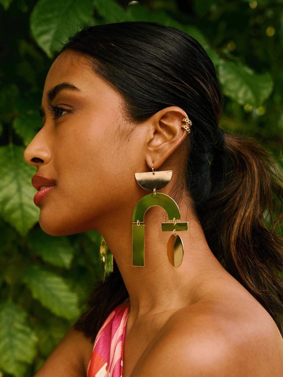 Accessories diarrablu | Geo Earrings - Gold Plated