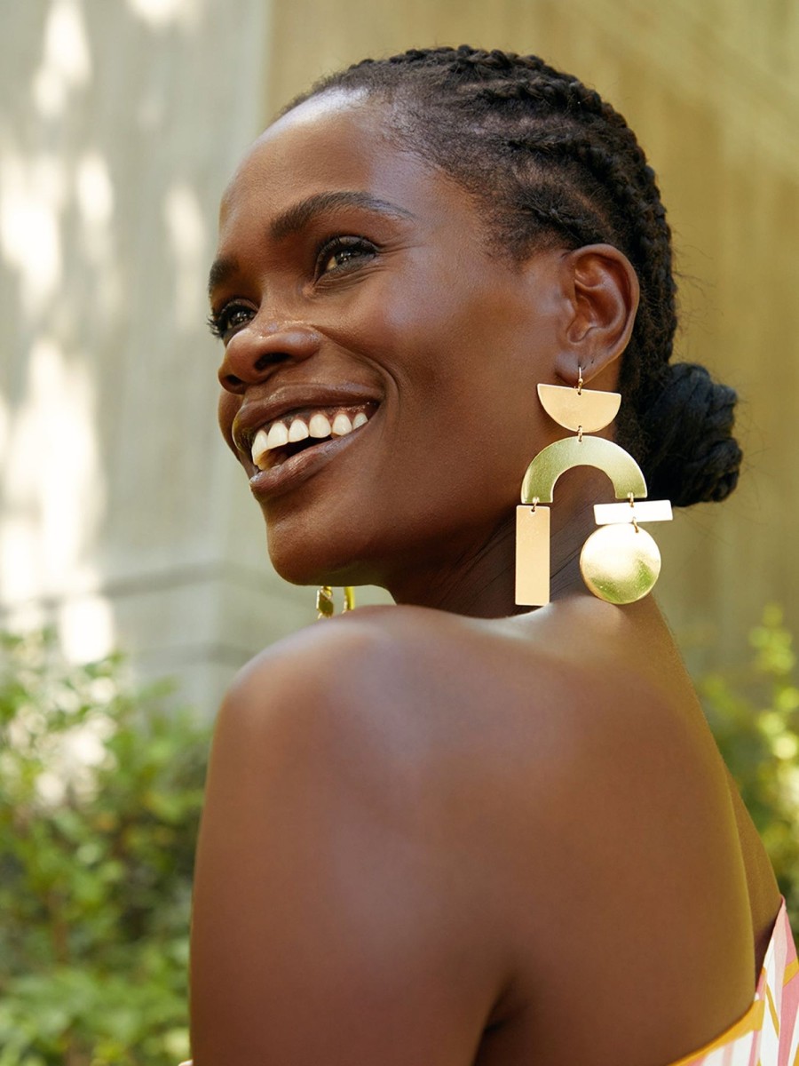 Accessories diarrablu | Geo Earrings - Gold Plated