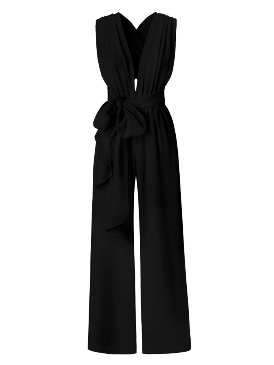 Clothing diarrablu | Sustainable Umy Jumpsuit - Solid Noir