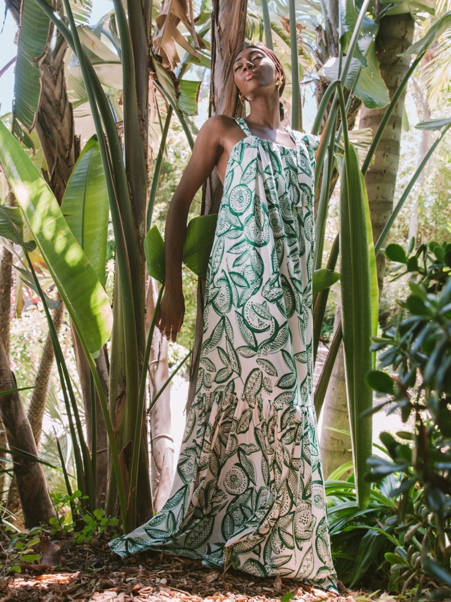 Clothing diarrablu | Gnoor Dress - Flora Green