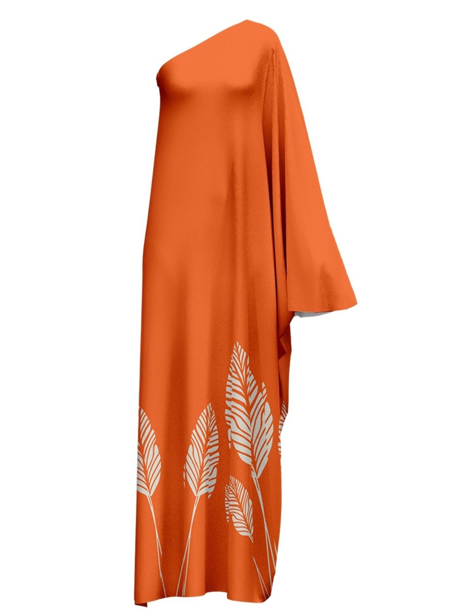 Clothing diarrablu | Satu Dress - Palms Orange